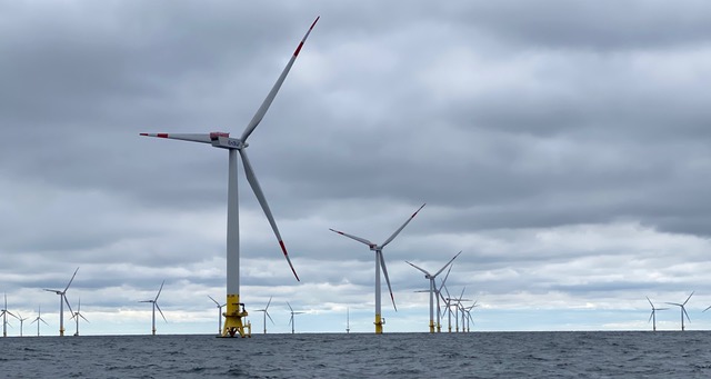 Windpark Baltic 2 der EnBW vor der dänischen Küste
